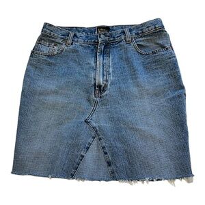 Lee Riders Upcycled Denim Mini Skirt - Size Medium